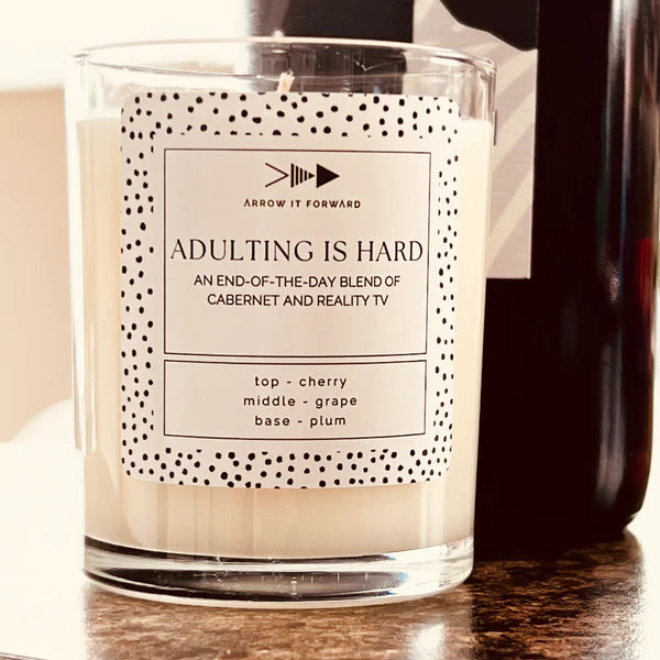 Adulting is Hard Candle