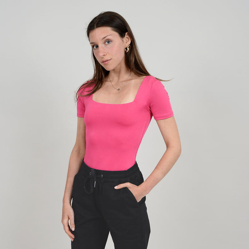 *SALE* Second Skin Stacy Bodysuit - Barbie Pink