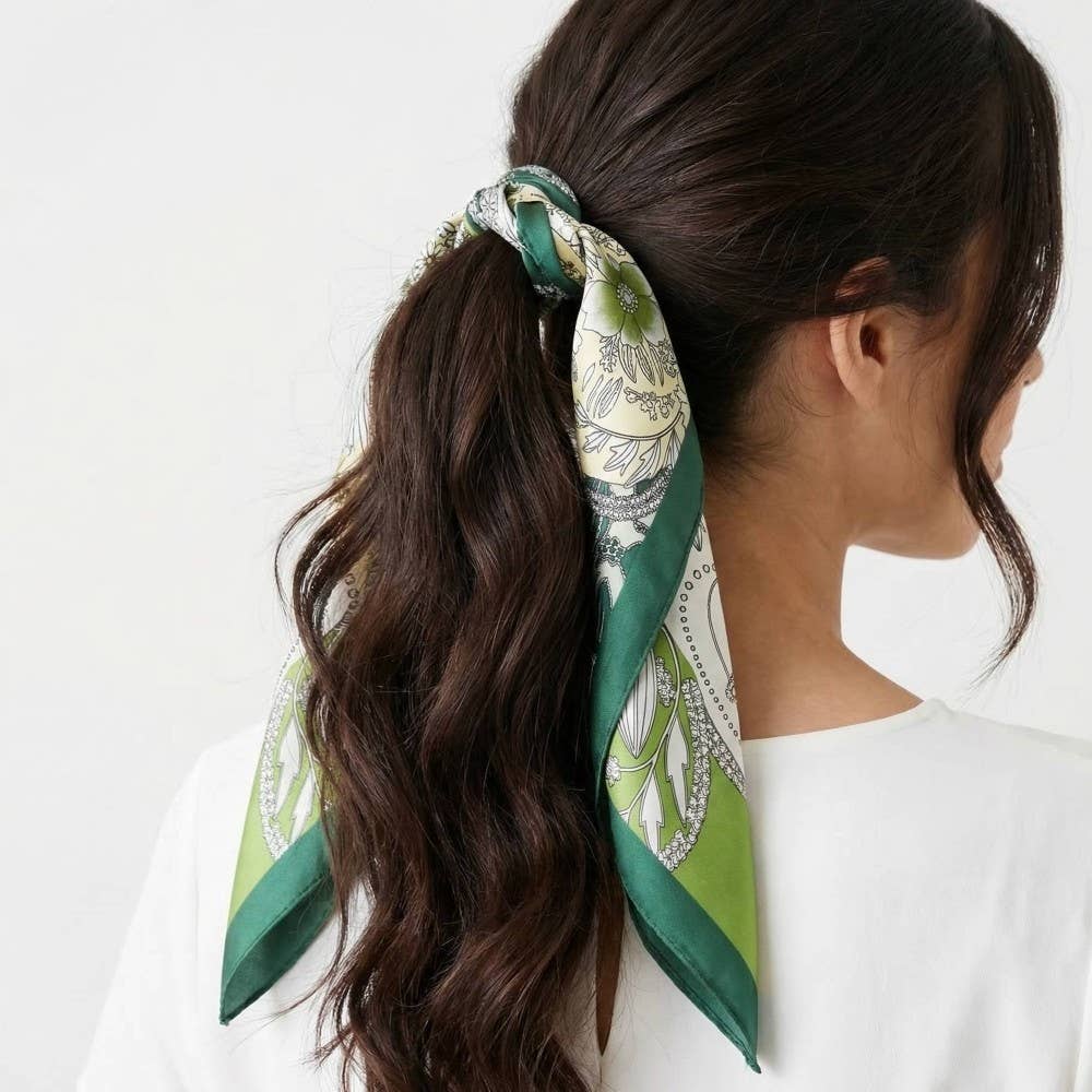 Square Bandana Scarf || Four Leaf Clover – 3's Company Boutique