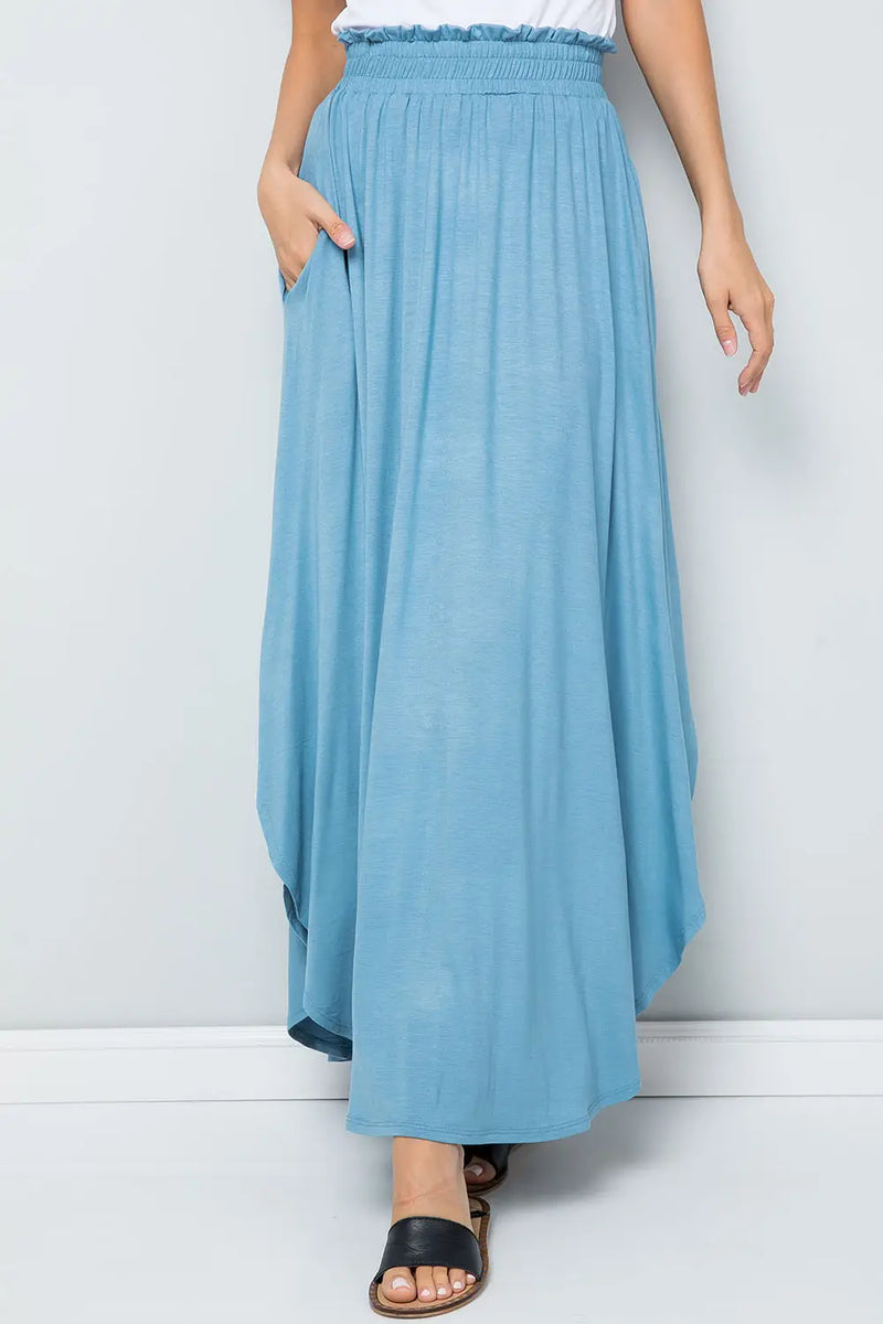 Ember Maxi Skirt - Chambray