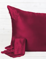 Blush Silks 100% Pure Mulberry Silk Pillowcase - Merlot