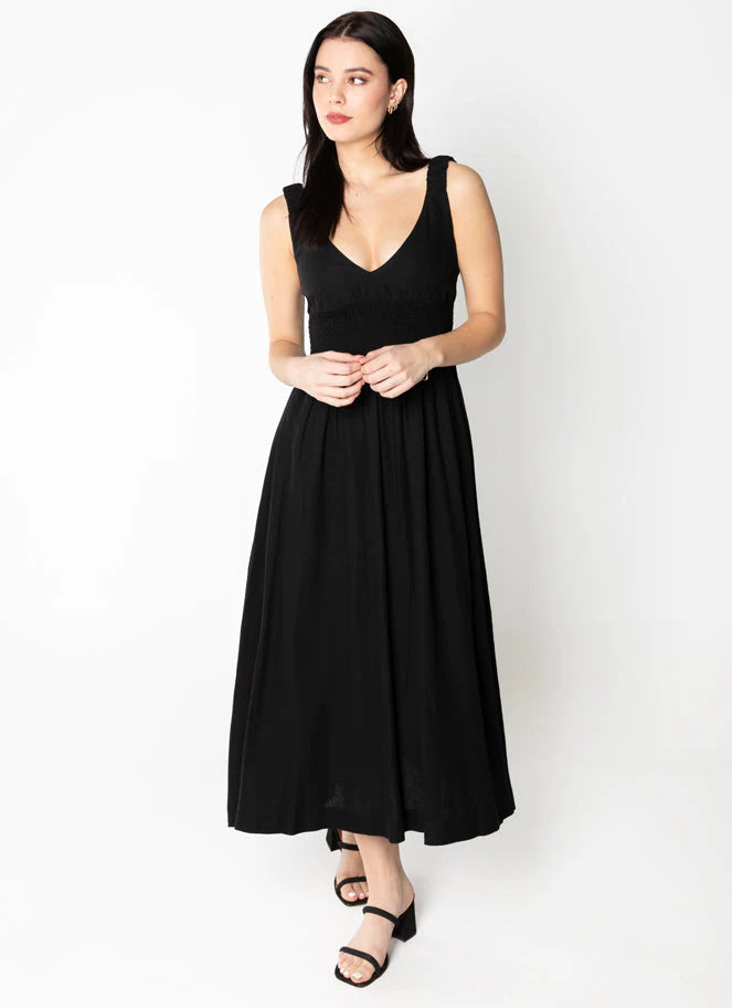 C'est Moi Deep V Maxi - Black