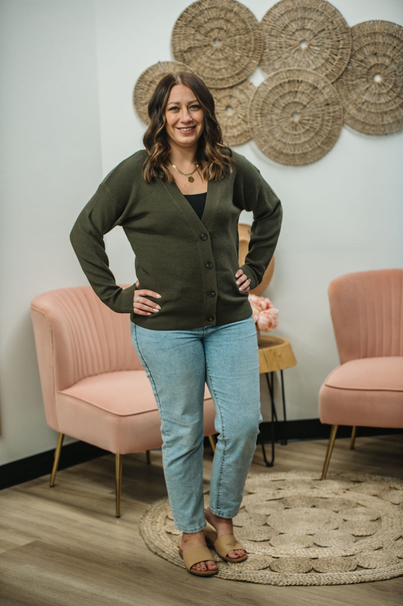 Becca Cardigan - Olive