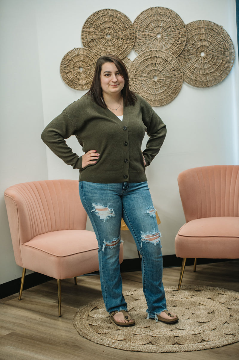 Becca Cardigan - Olive