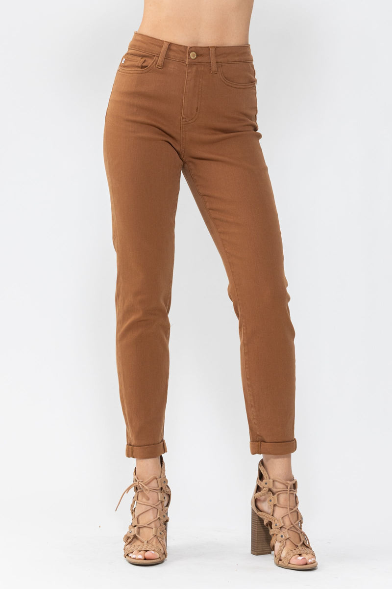 Judy Blue Slim Denim - Chestnut