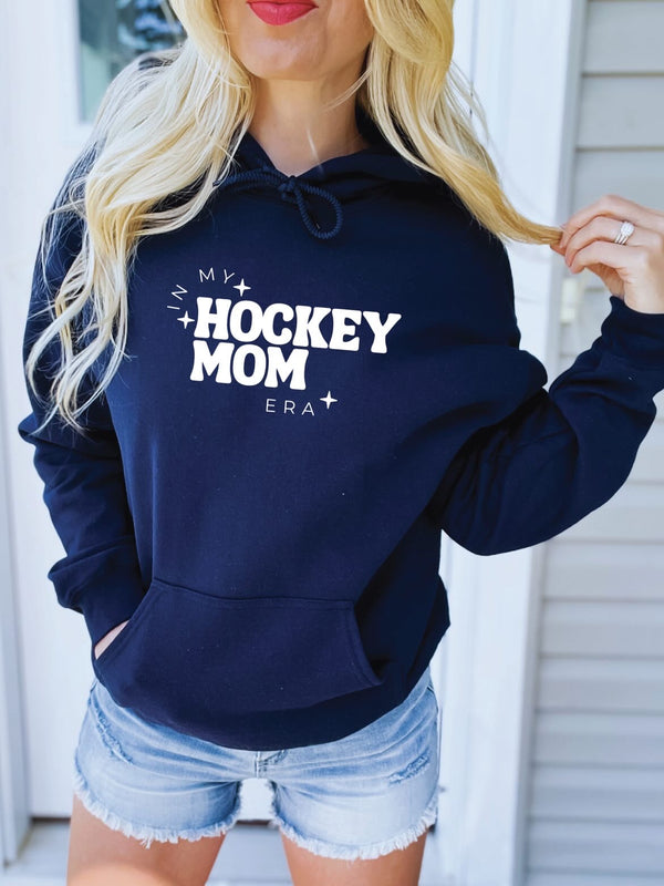 Hockey Mom Era Hoodie - Navy
