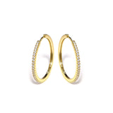 Eliasz & Ella CZ Hoop Earrings - Gold