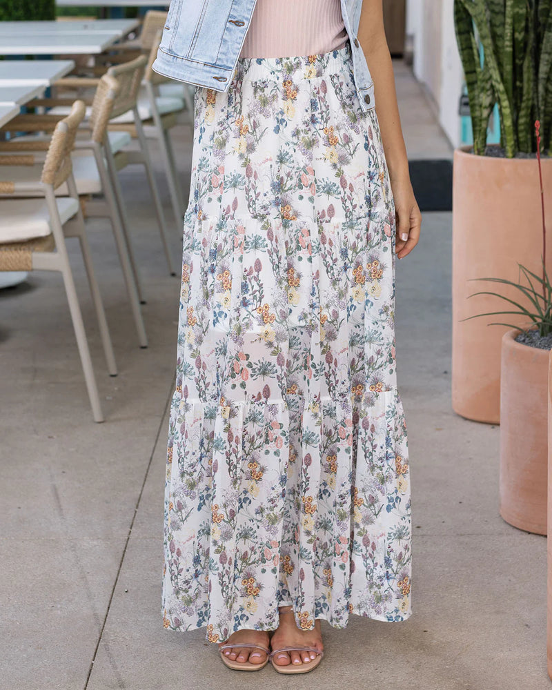 Grace & Lace Wild Fields Maxi Skirt