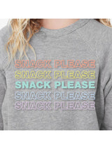 KIDS Snacks Please Raglan Sweatshirt