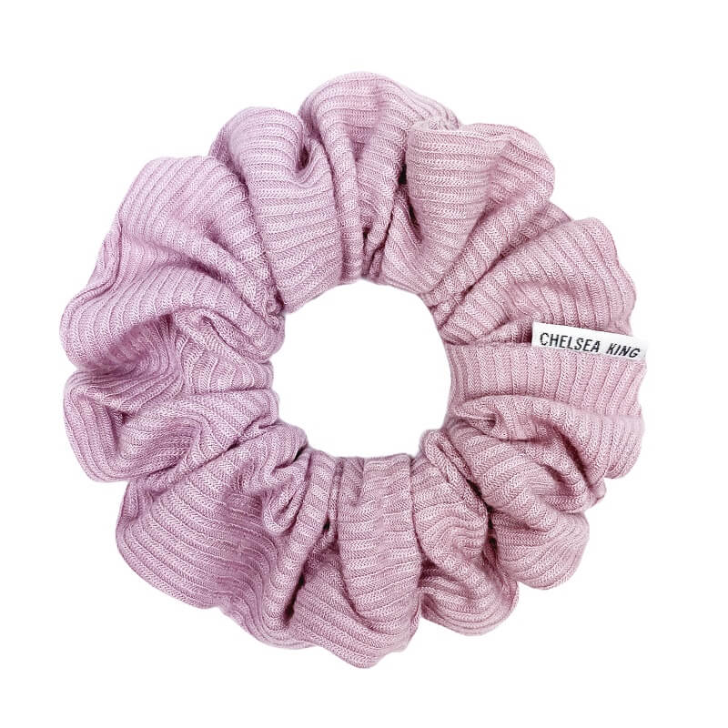 Chelsea French Ribbed Scrunchie - Lilac