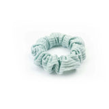 Chelsea French Ribbed Scrunchie - Mint Blue