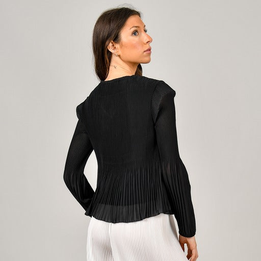 RD Style Pallie Pleated Top - Black
