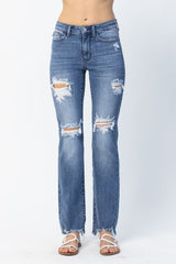 Judy Blue Destroyed Straight Denim