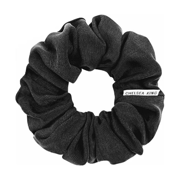 Chelsea King Luxe Scrunchie - Black