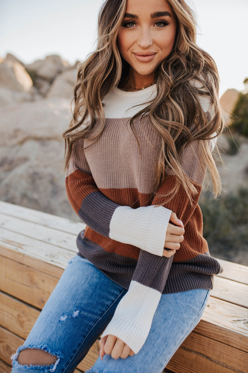 Ampersand Paige Sweater - Camel