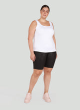 Dex Square Neck Tank - White