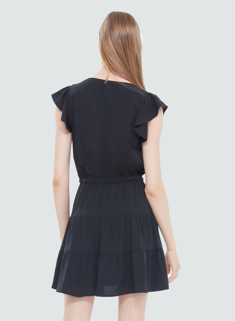 DEX Ruffle Sleeve Dress
