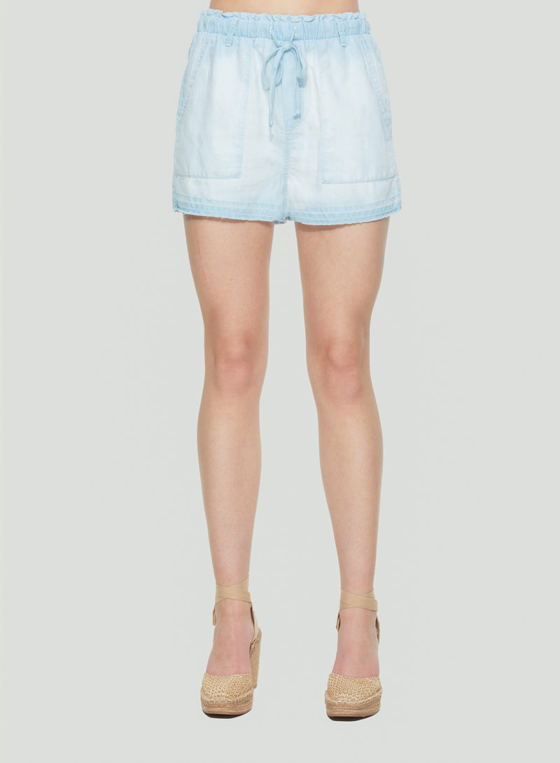 *SALE* Dex Patched Pocket Short - Chambray