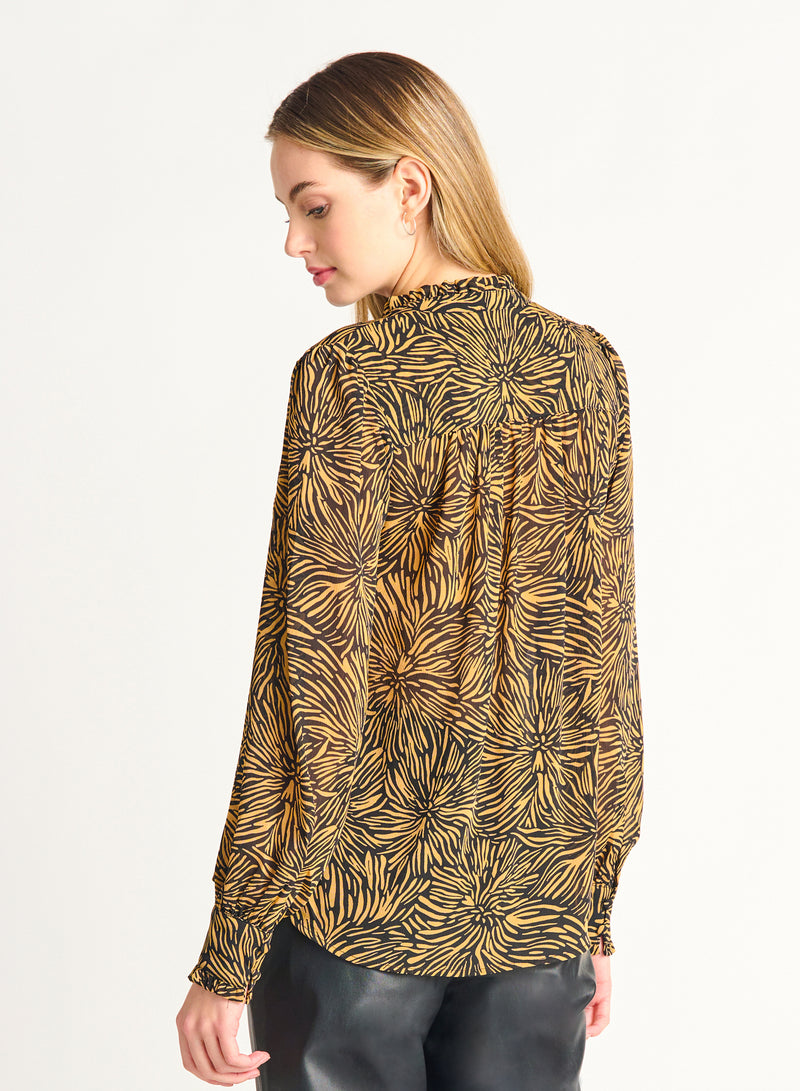 DEX Peasant Blouse - Tawny Floral