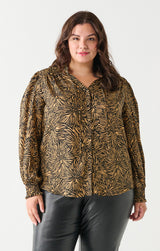 DEX Peasant Blouse - Tawny Floral