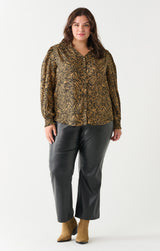 DEX Peasant Blouse - Tawny Floral