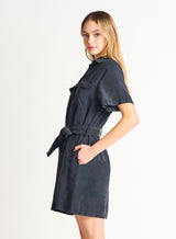 DEX Tencel Utility Dress - Black