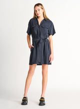 DEX Tencel Utility Dress - Black