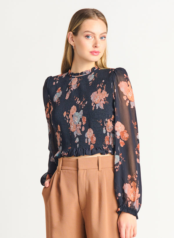 DEX Smocked Bodice Top