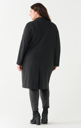 DEX Long Open Blazer - Black