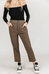 Ampersand Checkered Cropped Pant