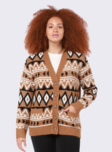 Dex Fairisle Button Cardigan