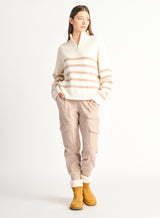 Dex Half Zip Stripe Sweater
