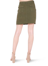 Dex Cargo Mini Skirt - Khaki Wash