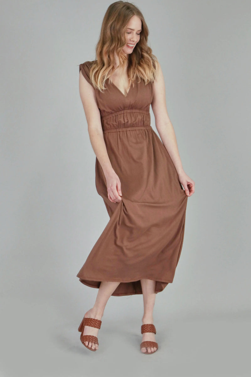 Zara Midi Dress - Mocha