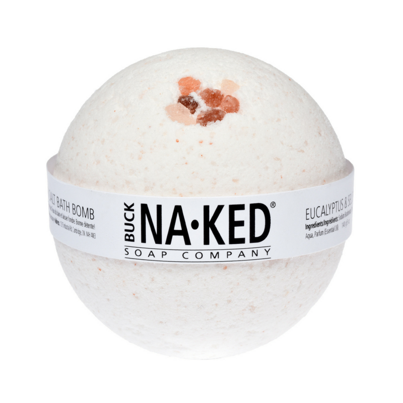 Buck Naked Eucalyptus & Himalayan Salt Bath Bomb