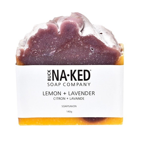 Buck Naked Lemon + Lavender Soap