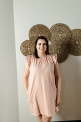 RD Style Ronnie Ruffle Cap Sleeve Dress - Dried Rose