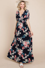 Rochelle Maxi Dress - Navy Floral