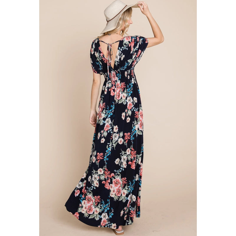 Rochelle Maxi Dress - Navy Floral