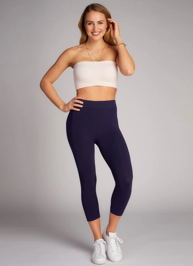 C'est Moi Bamboo 3/4 Legging - Navy