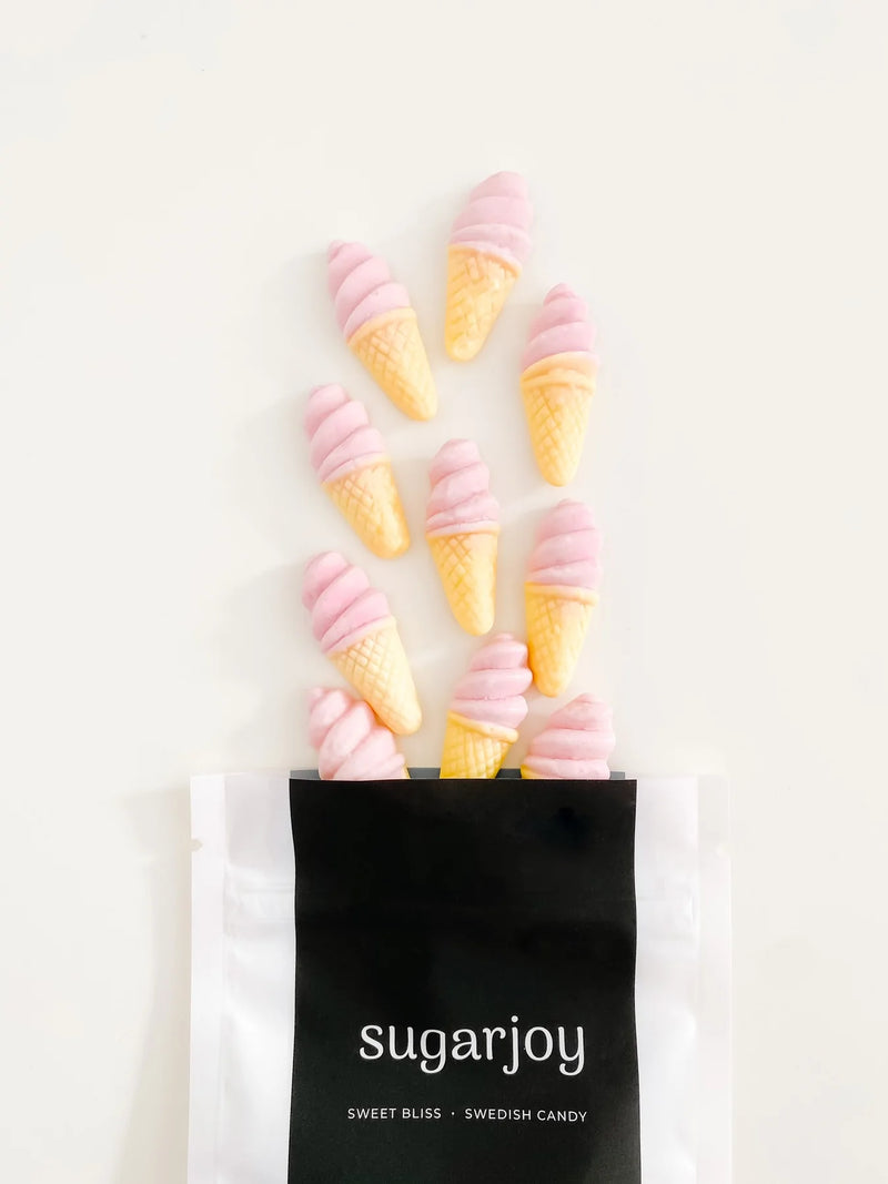 Sugarjoy Cherry & Vanilla Ice Cream Cones