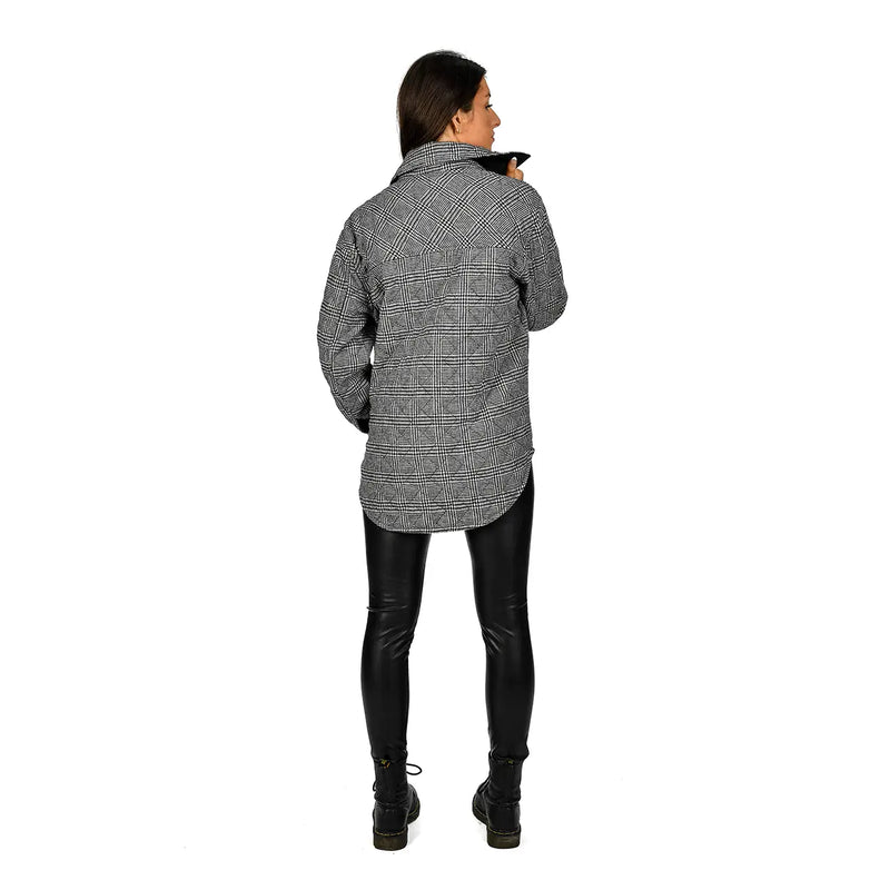 RD Style Woven Houndstooth Coat