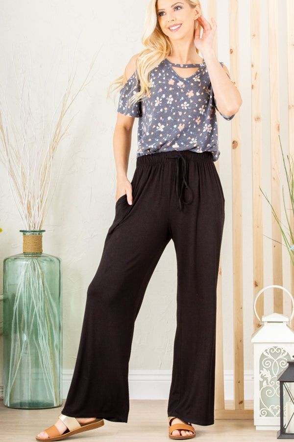 Relaxed Fit Pant - Black *curvy*