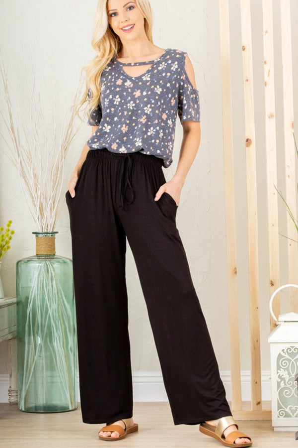 Relaxed Fit Pant - Black *curvy*