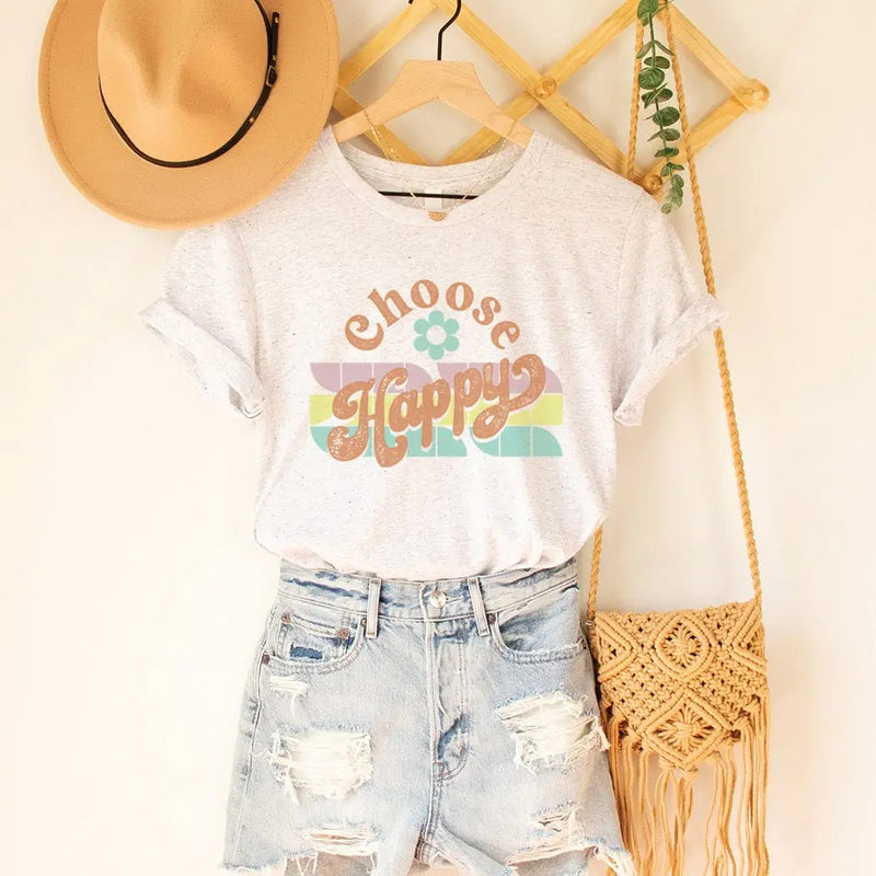Choose Happy Retro Tee