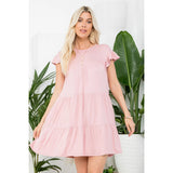 Lana Babydoll Dress - Mauve