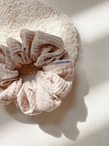 Chelsea King Muslin Scrunchie - Tan