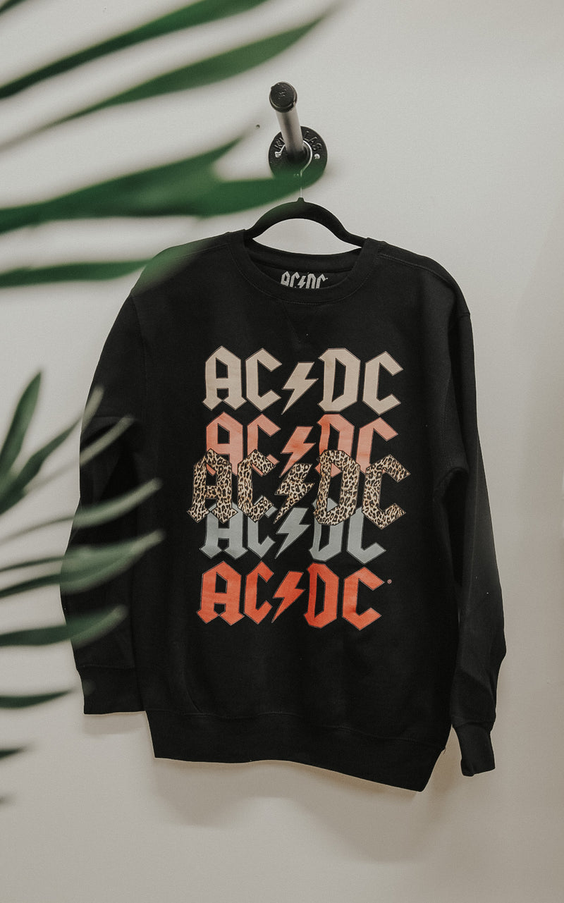 AC/DC on Repeat Crewneck Sweater