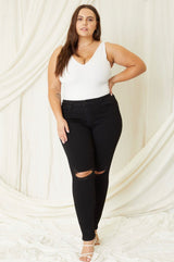 KanCan High Rise Super Skinny Denim ~ Black *curvy*