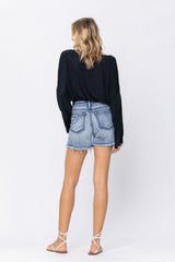 Judy Blue Patched Denim Shorts